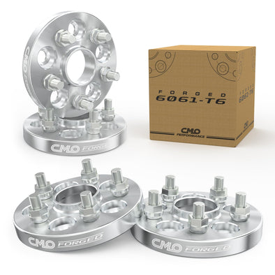 Customadeonly 1 Inch Forged Wheel Spacers 5x4.75 (5x120.7) Hubcentric | Fits Older Chevy Buick | 4pcs 70.3mm Bore | 7/16" Studs | Offset Correction for Classic GM Vehicles