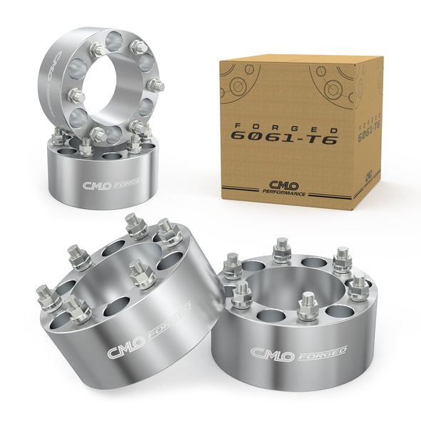 6x5.5 Wheel Spacers Forged 3 Inch (75mm) Compatible For GMC Jimmy C15 K15 K1500 K1500 Suburban, Chevy Blazer K1500, For Jeep Cherokee, International Scout (4pc 108mm 7/16-20 Studs) 6x139.7 Spacer