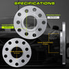 Customadeonly Wheel Spacers 5x112 (5mm Thick, 2pc) Hubcentric Compatible for VW & Audi with 57.1mm Hub Bore to Use Aftermarket Wheels with 73.1mm Bore Only