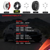 1" (25mm) Hubcentric Black Wheel Spacers Without Lip 6x5 6x127 Compatible For Chevy Trailblazer 2002-2009, SSR 2004-2006, Compatible For GMC Envoy 2003-2009 (4pcs 78.1mm M12x1.5) SUV Spacer