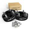Customadeonly 4x100 Forged Hubcentric Wheel Spacers 38mm (1.5") Black (2pcs) – Compatible for Miata, 124 Spider, Corolla, Echo, MR2, xA, xB, Prius C, Yaris (54.1mm Center Bore, M12x1.5 Studs)