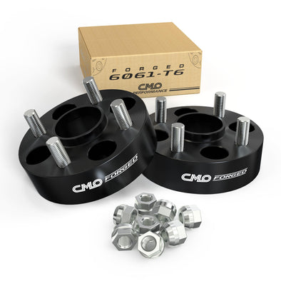 Customadeonly 4x100 Forged Hubcentric Wheel Spacers 38mm (1.5") Black (2pcs) – Compatible for Miata, 124 Spider, Corolla, Echo, MR2, xA, xB, Prius C, Yaris (54.1mm Center Bore, M12x1.5 Studs)