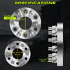Customadeonly 6x127 (6x5) Forged Wheel Spacers 50mm (2 Inch) – Compatible for Chevy Trailblazer 2002–2009, SSR 2004–2006, GMC Envoy 2003–2009 – 2pc Set, 78.1mm Bore, M12x1.5 Studs