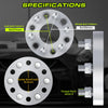 Customadeonly 6x127 to 6x120 Wheel Adapters 6x5 to 6x4.72 Adapters (4pcs) Hubcentric Center Bore 78.1mm M12x1.5 Lugs -Enable 6x127 Hub to Mount 6x120 Wheel- 2" (50mm) Thick