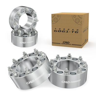 Customadeonly 8x6.5 (8x165.1) Wheel Spacers 3 Inch – 4pcs Forged Spacers with 126mm Bore, 9/16" Studs – Fits Ram 2500 3500, Ford F250 F350 E250 E350, Chevy K20 C20 C30 – Not for Dually Models