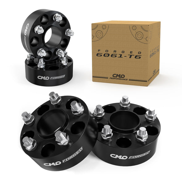 Customadeonly 5x120 Wheel Spacers for 2010-2024 Camaro,2014-2020 Impala, 2020-2024 Corvette C8, 2008-2019 CTS, 2020-2023 CT5 (4pcs 2" Thick, Black) 5x4.72 66.9mm Bore M14x1.5 Studs 50mm Thick
