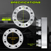 Customadeonly 8x6.5 Wheel Spacers for Ford & Ram with 9/16" Studs 126mm Center Bore (4pcs 1.0" Thick) 8x165.1 Spacer- Trimming Factory Studs May Required