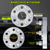 Customadeonly Forged 6x139.7 to 6x135 Wheel Adapters 38mm (1.5") Hubcentric – Converts 78.3mm Hub to 87mm Wheel Bore – M14x1.5 Studs – 6x5.5 to 6x135 Conversion (2pcs)