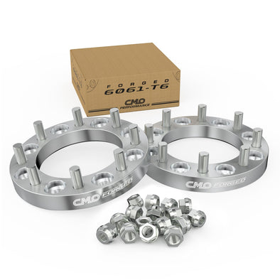 Customadeonly 8x6.5 Wheel Spacers for Ford & Ram with 9/16" Studs 126mm Center Bore (2pcs 1.0" Thick) 8x165.1 Spacer- Trimming Factory Studs May Required