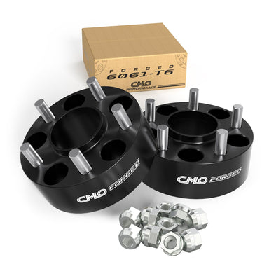 Customadeonly 5x120 Wheel Spacers for 2010-2024 Camaro,2014-2020 Impala, 2020-2024 Corvette C8, 2008-2019 CTS, 2020-2023 CT5 (2pcs 2" Thick, Black) 5x4.72 66.9mm Bore M14x1.5 Studs 50mm Thick
