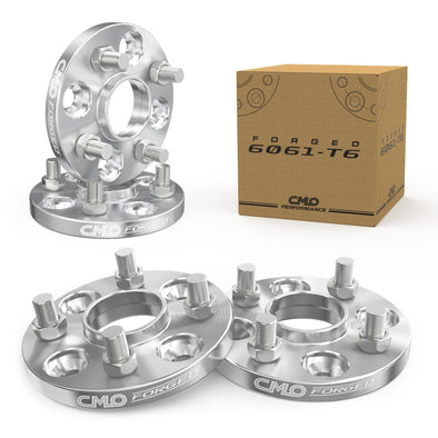 Customadeonly Forged 4x114.3 to 4x100 Wheel Adapters 15mm Hubcentric – Converts 64.1mm Hub to 54.1mm Bore – M12x1.5 Studs – 4x4.5 to 4x100 Conversion – Compatible with Honda Accord Prelude (4pcs)