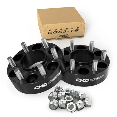 Customadeonly 38mm (1.5 Inch) 6x135 Hubcentric Black Wheel Spacers (with Lip) Compatible for Ford F-150 Expedition 2004-2014, Mark LT 2006-2008, Navigator 2003-2014 (2pcs 87.1mm M14x2.0)