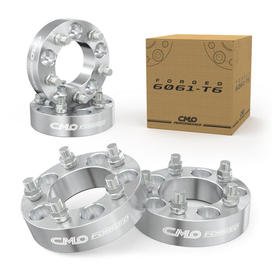 Customadeonly Forged 5x5.5 to 5x135 Wheel Adapters (2pc 1.5" Thick) | 1/2"-20 Studs | 87.1mm Bore | Fits 5x139.7 Hub to 5x135 Wheel | Compatible for Dodge Dakota, Ram 1500, Fits Pre-1996 Ford F-150