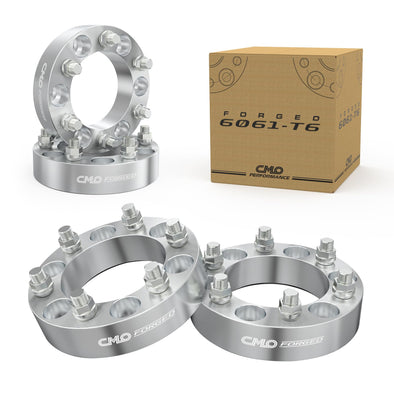 6x5.5 Wheel Spacers Forged 1.5 Inch (38mm) Compatible For GMC Jimmy C15 K15 K1500 K1500 Suburban, Chevy Blazer K1500, For Jeep Cherokee, International Scout (4pc 108mm 7/16-20 Studs) 6x139.7 Spacer
