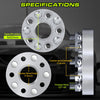 Customadeonly Forged 5x127 Wheel Spacers 50mm (2 Inch) Hubcentric (4pcs, 71.5mm Bore, 1/2-20 Studs) Compatible with Jeep Wrangler 2007–2017, Commander 2006–2010, Grand Cherokee 1999–2010