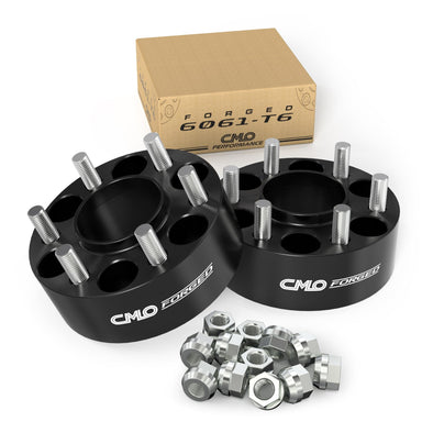 Customadeonly 64mm (2.5 Inch) 6x135 Hubcentric Black Wheel Spacers (with Lip) Compatible for Ford F-150 Expedition 2004-2014, Mark LT 2006-2008, Navigator 2003-2014 (2pcs 87.1mm M14x2.0)