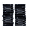 Customadeonly 20 Pieces Stud Conversion 14x1.5 to 12x1.5 Thread Black Plated Carbon Steel 61mm Length (44mm Shank) Compatible for Porsche Audi VW