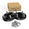 Customadeonly 4x100 Forged Hubcentric Wheel Spacers 20mm Black (2pcs) Compatible for Miata, 124 Spider, Corolla, Echo, MR2, xA, xB, iA, Rio, Spectra (54.1mm Center Bore, M12x1.5 Studs)