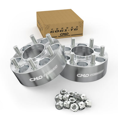 Customadeonly Forged 6x139.7 to 6x135 Wheel Adapters 50mm (2") Hubcentric – Converts 78.3mm Hub to 87mm Wheel Bore – M14x1.5 Studs – 6x5.5 to 6x135 Conversion (2pcs)