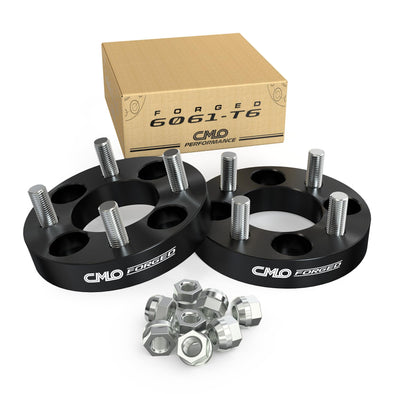 4x108 Forged Wheel Spacers Black 25mm (1inch) Compatible For Ford Contour 1995-2000, Escort 1981-1989, Focus 2000-2007, Tempo 1984-1994, Compatible Cougar 1980-1985 1999-2002 (2pc 73.1mm M12x1.5)