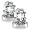 6x135 & 6x139.7 to 6x127 Wheel Adapters 1.25 Inch (32mm) – 4pcs Dual-Drilled Wheel Adapters with 87.1mm Bore, M14x1.5 Studs – Fits Ford F-150, Silverado, Sierra with 6 Lug to Mount 6x5 Wheels