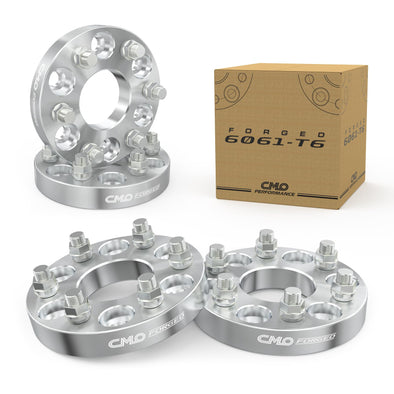Customadeonly 6x135 Forged Hubcentric Wheel Spacers 25mm (1 Inch, Without Lip) – Compatible for F-150 2004–2014, Expedition, Mark LT, Navigator – 4pc, 87.1mm Bore, M14x2.0 Studs