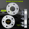Customadeonly Forged 5x4.75 Wheel Spacers 38mm (4pcs, 1.5", 87.1mm Bore, M14x1.5 Studs) Compatible with Camaro, Spacer for Range Rover Discovery 5x120.7 Lug Centric Hubs