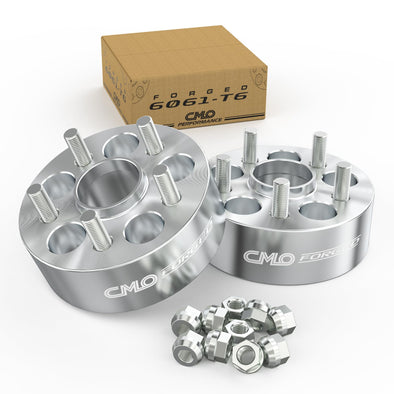 Customadeonly 5x100 Forged Hubcentric Wheel Spacers 50mm (2") (2pcs) – Compatible for Toyota Corolla, Prius, Matrix, Celica, Scion tC, Lexus CT200h, Pontiac Vibe (54.1mm CB, M12x1.5 Studs)