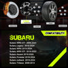 25mm (1 Inch) Hubcentric Black Wheel Spacers 5x114.3 Compatible For Subaru WRX STI 2013-2022, Outback Legacy 2015-2022, WRX 2015-2022, Forester 2018-2022, Ascent 2019-2022 (4pc 56.1mm M12x1.25) Spacer