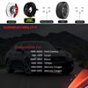 4x108 Forged Wheel Spacers Black 25mm (1inch) Compatible For Ford Contour 1995-2000, Escort 1981-1989, Focus 2000-2007, Tempo 1984-1994, Compatible Cougar 1980-1985 1999-2002 (2pc 73.1mm M12x1.5)