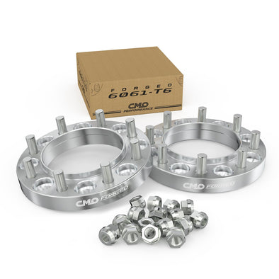 Customadeonly 8x6.5 (8x165.1) Hubcentric Wheel Spacers 1 Inch – 2pcs with 121mm Bore, 9/16" Studs – Fits Front Axle Only on 1994–2012 Ram 2500 3500 – Not for Dually – Stud Trimming May Be Required