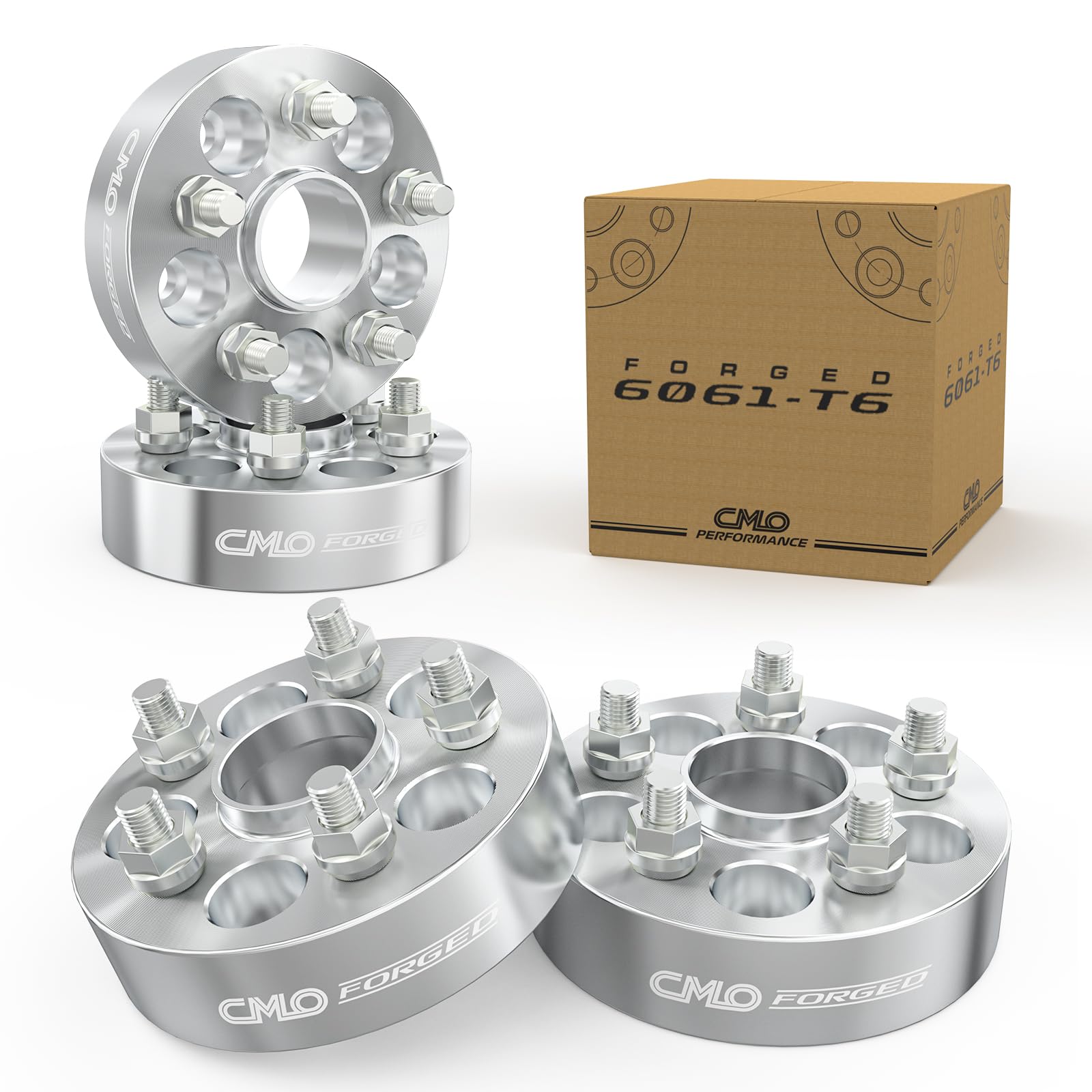 4pc 25mm Hubcentric Wheel Spacers 5x120 For 2010-2022 Camaro – 14x1.5 Studs, Black