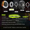 Customadeonly 8x6.5 Wheel Spacers for Ford & Ram with 9/16" Studs 126mm Center Bore (4pcs 1.0" Thick) 8x165.1 Spacer- Trimming Factory Studs May Required