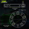 Customadeonly 25mm (1 Inch) Wheel Spacers 5x4.75 (5x120.7) Compatible for Older Chevy Buick (4pcs 70.6mm Center Bore 7/16" Thread Pitch) Lug Centric Spacer