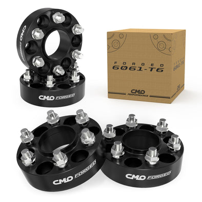 Customadeonly 38mm (1.5 Inch) 6x135 Hubcentric Black Wheel Spacers (with Lip) Compatible for Ford F-150 Expedition 2004-2014, Mark LT 2006-2008, Navigator 2003-2014 (4pcs 87.1mm M14x2.0)