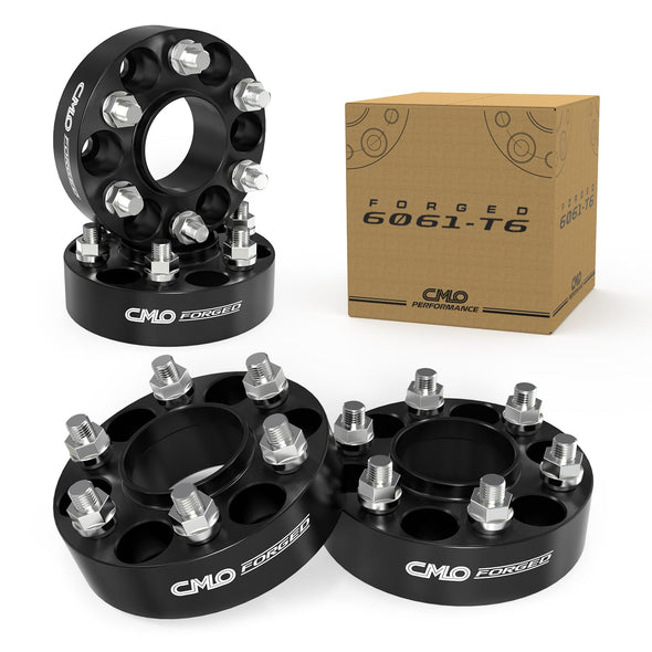 Customadeonly 38mm (1.5 Inch) 6x135 Hubcentric Black Wheel Spacers (with Lip) Compatible for Ford F-150 Expedition 2004-2014, Mark LT 2006-2008, Navigator 2003-2014 (4pcs 87.1mm M14x2.0)