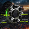 Customadeonly Forged 5x114.3 Wheel Spacers for 370Z 350Z 240SX 300ZX GTR Murano Maxima Sentra (4pcs 1.0" Thick Black) Wheel Spacer for Q60 G37 G35 Hubcentric 5x4.5 66.1mm Bore M12x1.25 Lugs 25mm Wide