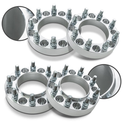 Customadeonly 8x180 Wheel Spacers For 2011-2022 Silverado 3500,2011-2022 Sierra 2500 HD, 2011-2021 Sierra 3500 (4pc 1.5" Thick) M14x1.5 Stud Hubcentric 124.1mm Bore Trimming Factory Studs May Required