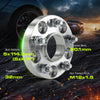 32mm (1.25 Inch) Hubcentric Wheel Spacers 5x114.3 Compatible For lexus ES300 350, GS300 350 430,IS250 300 350,LS400 430 460,RC300 350, Camry Highlander Tacoma, tC xB (2pcs 60.1mm M12x1.5)