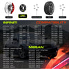 Customadeonly Forged 5x114.3 Wheel Spacers for 370Z 350Z 240SX 300ZX GTR Murano Maxima Sentra (2pcs 1.0" Thick Black) Wheel Spacer for Q60 G37 G35 Hubcentric 5x4.5 66.1mm Bore M12x1.25 Lugs 25mm Wide
