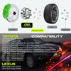 4PCS 50mm (2") Forged 6x139.7 (6x5.5) Wheel Spacers – Compatible for Toyota Tacoma 1995–2023, 4Runner 1984–2023, Tundra 2000–2006, T100 1993–1996, Pick Up 1980–1995 – 106mm Bore, M12x1.5 Studs