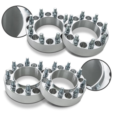 Customadeonly 8x180 Wheel Spacers for 2011-2022 Silverado 3500,2011-2022 Sierra 2500 HD, 2011-2021 Sierra 3500 (4pc 2" Thick) M14x1.5 Stud Hubcentric 124.1mm Bore Trimming Factory Studs May Required